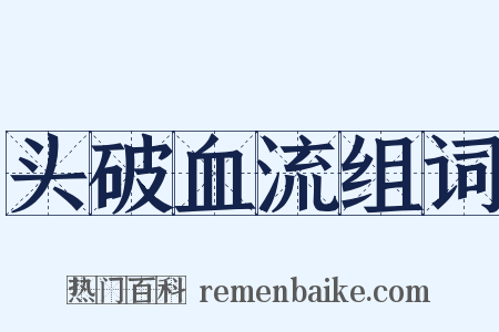头破血流组词是什么意思的图片